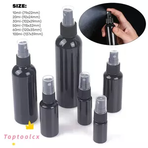 TOPTOOLCX 1 Cái Bình tưới nước nhỏ, Phụ kiện du lịch Chai xịt rỗng màu đen, Nước hoa bền 20 / 30 / 50 / 60 / 100ml Mỹ phẩm dưỡng ẩm mặt bằng nhựa cầm tay