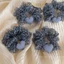 Da Báo Hàn Quốc Scrunchies Organza Co Giãn Tóc Trái Tim Đuôi Ngựa Giá Đỡ