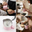 Bình tạo bọt sữa PYCOU, Thép không gỉ tích hợp tay cầm điểm SpoutCup, Tường bên trong được đánh bóng dày Di động Hình nón Đổ vòi hấp sữa Bình pha cà phê