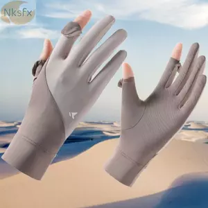 Găng tay chống nắng NKSFX, Găng tay lụa băng thoáng khí có độ đàn hồi cao, Găng tay lái xe chống trượt chống tia cực tím Thể thao ngoài trời