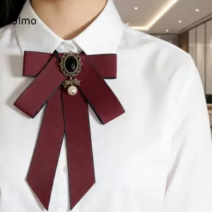 LUImo Tinh Tế Vintage Thắt Nơ Ngọc Trai Tôn Tạo Newear Cho Tiệc SBS
