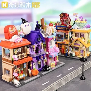 Khối Xây Dựng Tuyệt Vời Keeppley Nhiều Màu Sắc Nhìn Phố Mùa 5 Mô Hình Xây Dựng Thành Phố Chèn Đồ Chơi Quà Tặng Trang Trí