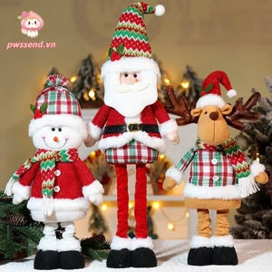 Búp Bê Kính Thiên Văn PWSEND, Giáng Sinh Người Tuyết Ông Già Noel Dệt Kim Nai Sừng Tấm Búp Bê, Cảnh Cửa Sổ Dễ Thương Trang Trí Giáng Sinh Năm Chúc Mừng Christma Quà Tặng Trang Trí Giáng Sinh