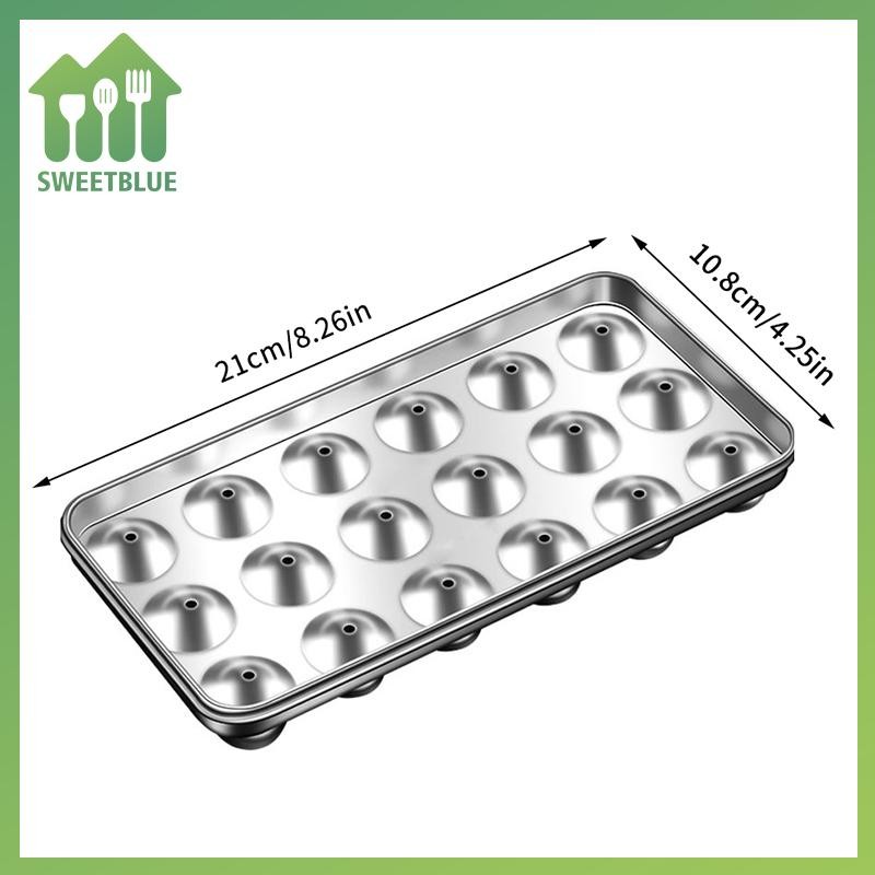 SWEET Khuôn Khay Đá Inox Có Nắp Cho Tủ Đông 18 Lưới Kim Loại Có Thể Tái Sử Dụng Máy Làm Đá Tròn Cho Gia Đình Và Thanh Sử Dụng n