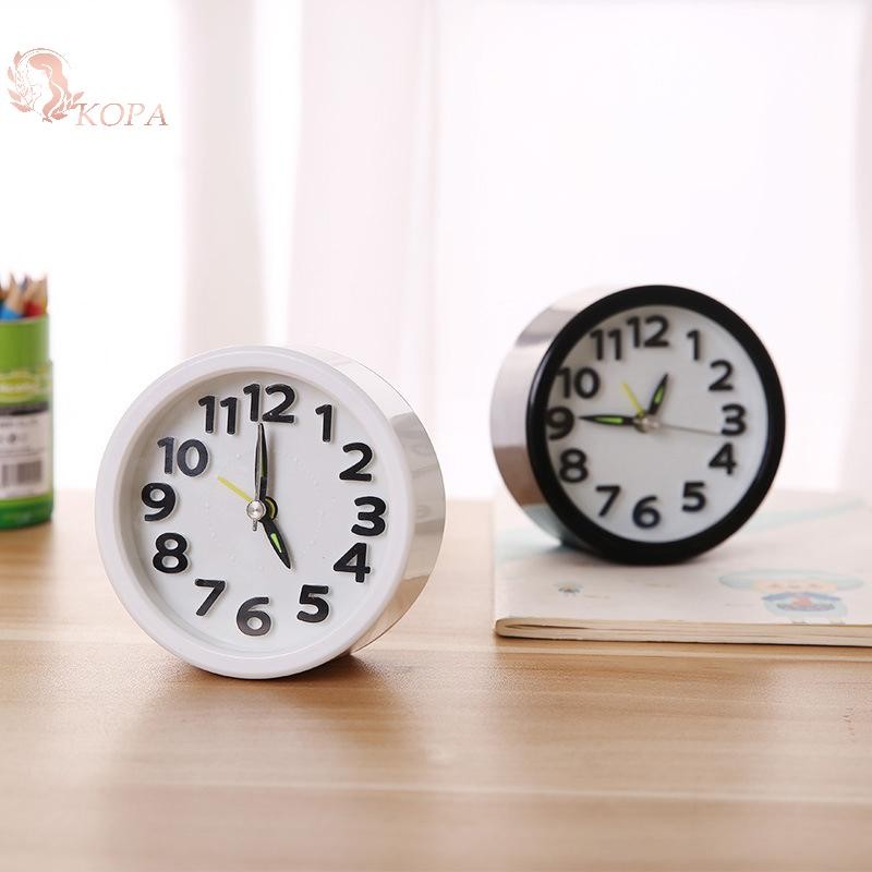 KOPA Vuông Tròn Đồng Hồ Báo Thức Nhỏ Im Lặng Bàn Đồng Hồ Báo Thức Thức Dậy Đồng Hồ Chạy Bằng Pin Đồng Hồ Báo Thức Di Động VN