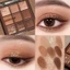 Bảng Phấn Mắt Màu Nâu Trung Tính Matte & Shimmer & Glitter Eyeshadow Thích Hợp Cho Tiệc Cưới Thường Ngày