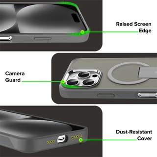 Ốp Lưng Giá Đỡ Mờ Ốp lưng IPhone 17 Pro Max 11 12 13 14 15 16 Pro Max Plus 17Air Vỏ Acrylic Cứng Từ Tính Chống Sốc