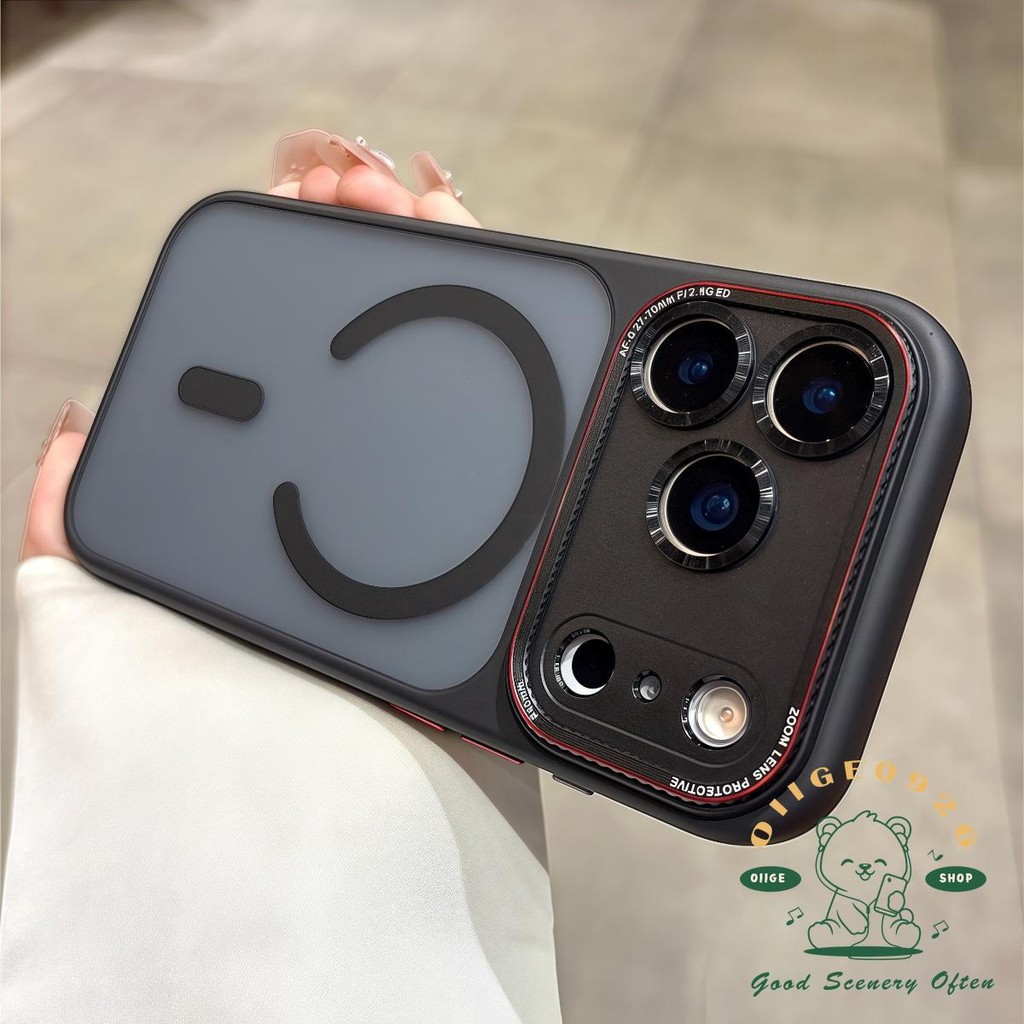 【 Ốp lưng iPhone17 】 Vỏ điện thoại từ tính nhạy cảm với da Lycra iphone17 Pro Max 16 15 cho vỏ iPhone Vỏ mềm silicon TPU chống sốc