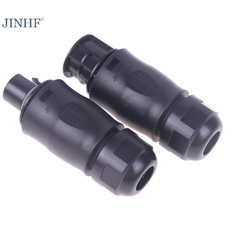JINHF BC01 3 Pin Kết Nối AC Nam Nữ IP68 Cho Lưới Năng Lượng Mặt Trời Cà Vạt Micro Biến Tần Hoymiles Deye APsystems PV Bảng Điều Khiển Thiết Lập Nguồn Điện Bộ Chuyển Đổi HOT
