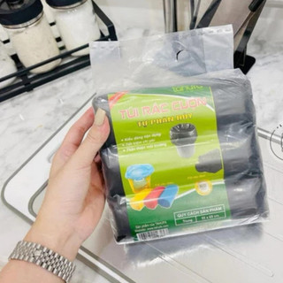 Set 3 Cuộn Túi Rác Đen Dày Dặn – Túi Đựng Rác Tự Phân Hủy Tiện Dụng, Size Trung