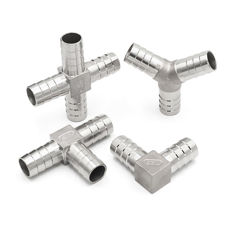 6 / 8 / 10 / 12 / 13 / 14 / 15 / 16 / 20 / 25mm Hình chữ Y Chữ L Chữ Thập Barb Ống Khớp Tách Thép Không Gỉ 304 Khí Nước Nhiên Liệu