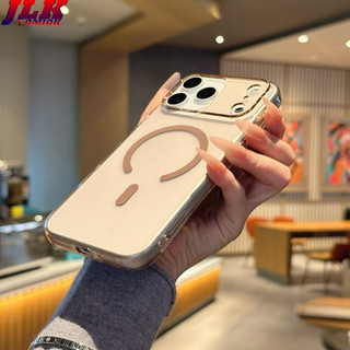 [JLK] Ốp từ tính trong suốt pha lê siêu mỏng cho iPhone 17PROMAX 17Air 17 Pro Max 16 15 14 Plus 13 12 11 Pro Max Vỏ giáp chống sốc PC cứng trong suốt