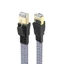 Fol Flat CAT8 Dây Mạng Tốc Độ 40Gbps Lõi Đồng Bện Và Lá Chắn Cáp Khả Năng Tương Thích Đa Năng Tiết Kiệm Không Gian