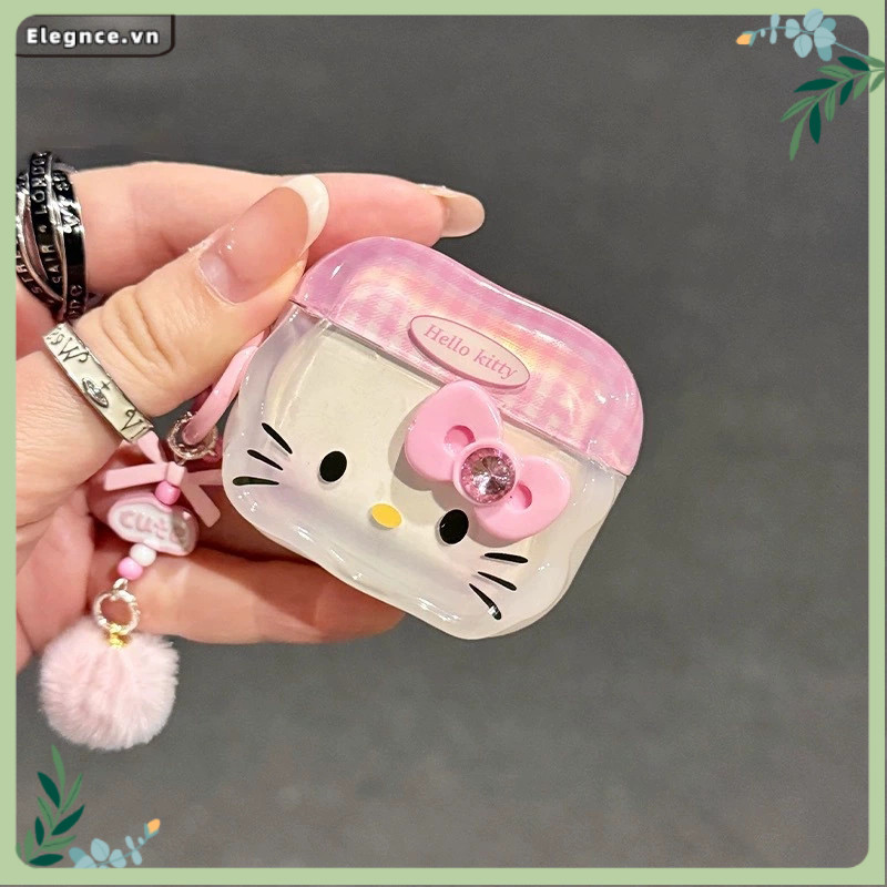 【Elevn】Vỏ bảo vệ tai nghe Bow KT Vỏ mềm thích hợp cho Airpods Pro2/Airpods 3/Airpods 4 chống rơi | BigBuy360 - bigbuy360.vn
