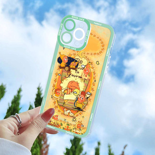 Ốp điện thoại hình ngôi sao nhỏ sơn dầu cho iPhone17 / 16 / 15 / 14 / 13 / 12 / 11 / 16E / pro Max / X / 7 / 8 khung màu vỏ mềm trong suốt bọc toàn bộ chống rơi và chống sốc
