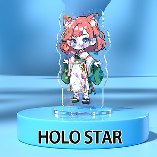 Custom Figure Mini Standee Cartoon Design Anime Game Charm Personalized Desk Model Keychain Gift Clear Acrylic Stand