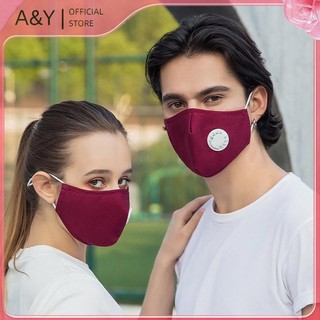 Mặt nạ phòng độc PM2.5 A & Y - Vải cotton, dễ giặt sạch và tái sử dụng, thoải mái và thoáng khí.
