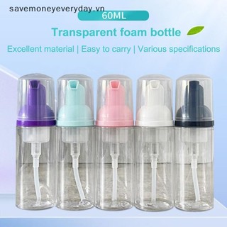 1 chai nhựa bơm rỗng xà phòng container du lịch làm sạch mỹ phẩm 60ml container