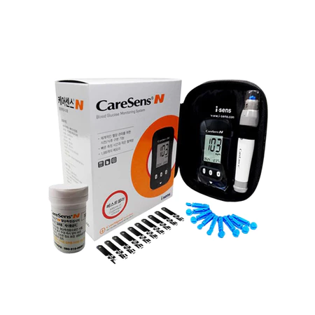 Máy Đo Đường Huyết CareSens N [Chính Hãng Hàn Quốc] trọn bộ kèm que thử + kim chích máu