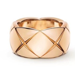 Nhẫn kim cương vàng hồng Coco 18k phiên bản cao cấp
