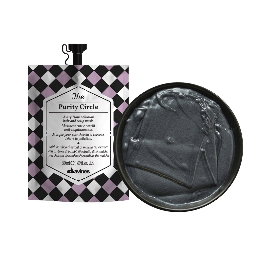Mặt nạ thải độc cho da đầu Davines THE PURITY CIRCLE 50ml [ MK ]