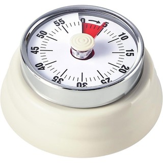Hẹn giờ nhà bếp bằng thép không gỉ cổ điển Đếm ngược cơ học 60 phút có báo động lớn Hẹn giờ nấu ăn lưng từ tính để nướng bánh văn phòng và học tập kim loại nam châm di động nhỏ gọn