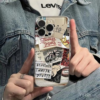 Stranger Things Sáng tạo Phim hoạt hình độc đáo Vỏ trong suốt mới Thích hợp cho iPhone 17promax 16pro 15 14promax 13pro 17pro 16plus 15pro 14 8plus Vỏ điện thoại chống sốc chống mồ hôi