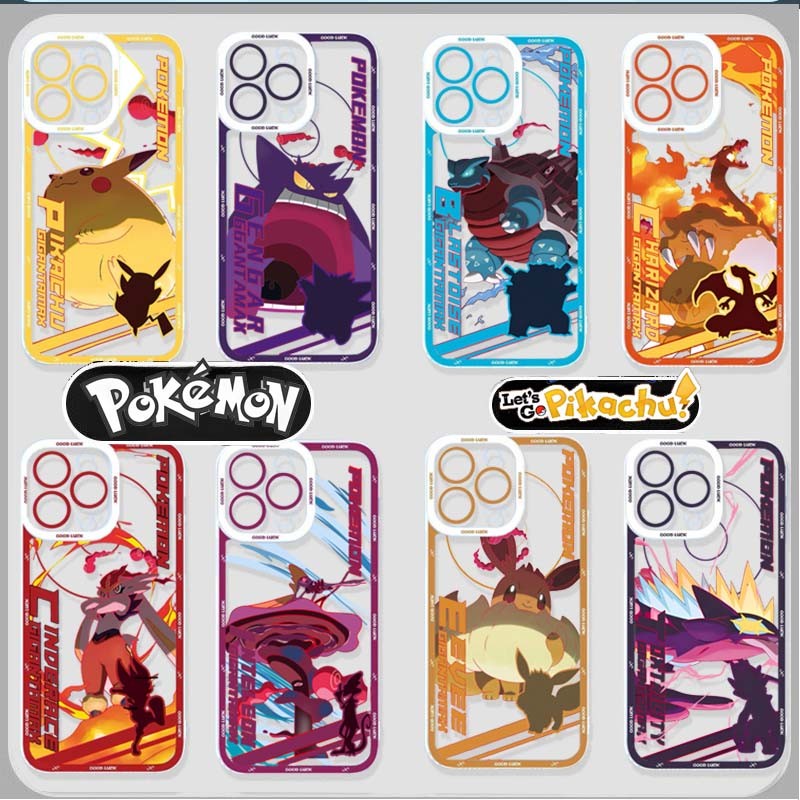 Ốp Điện Thoại Pokemon Pikachu Gengar Jigglypuffs Cho OPPO A40 A3X A3 5G A55 A74 A31 A53 A33 2020 F11 A98 A1 A78 A16K RENO 6 Lite 4 8Z Bìa Hoạt Hình Anime Nhật Bản Silicone