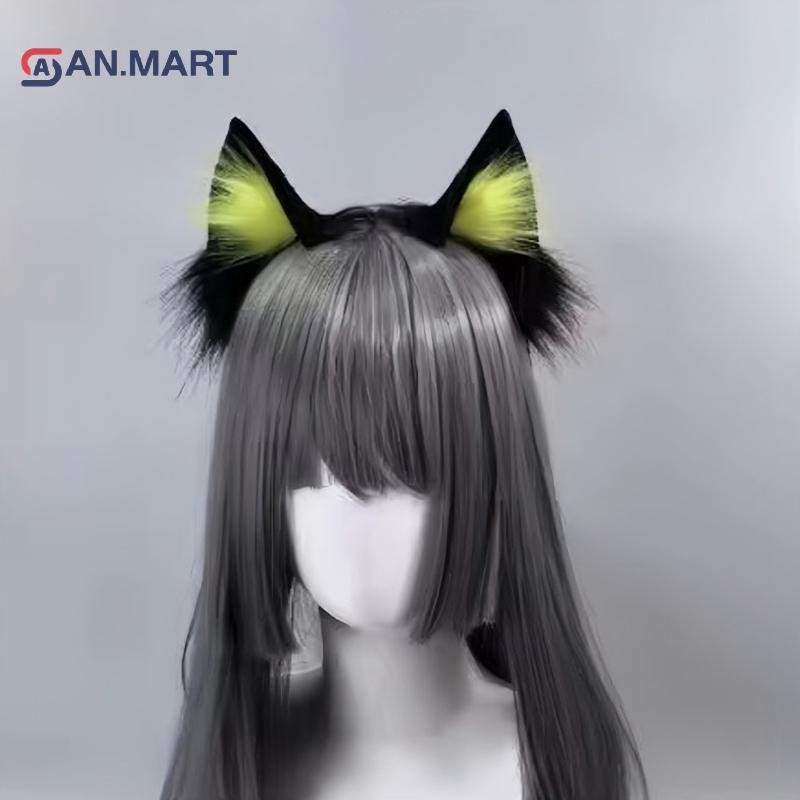 Bigdealssuper Hoạt Hình Sang Trọng Tai Dành Cho Nữ Cô Gái Cosplay Tóc Ngộ nghĩnh Dễ Thương Gothic Tóc Vòng Sáng Tạo Phụ Kiện Tóc Quà Tặng Siêu