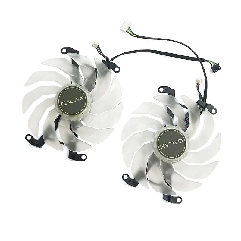 Quạt thay thế DIY mới LED trắng GFY10015H12SPA 102MM cho GALAX GeForce RTX3060ti 3070 3070ti EX card đồ họa màu đen