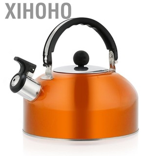 Xihoho Xihoho Phefop 3L Thép không gỉ huýt sáo Camping Trại đun nước nhỏ gọn Thiết kế nhỏ gọn phù hợp để đi bộ đường dài (màu xanh da trời)