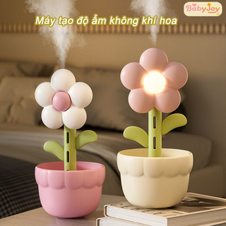 【BabyJoy】Máy tạo ẩm hoa USB để bàn Máy tạo độ ẩm Hoa Mini Không ồn,đèn ngủ xung quan,bà bầu và em bé