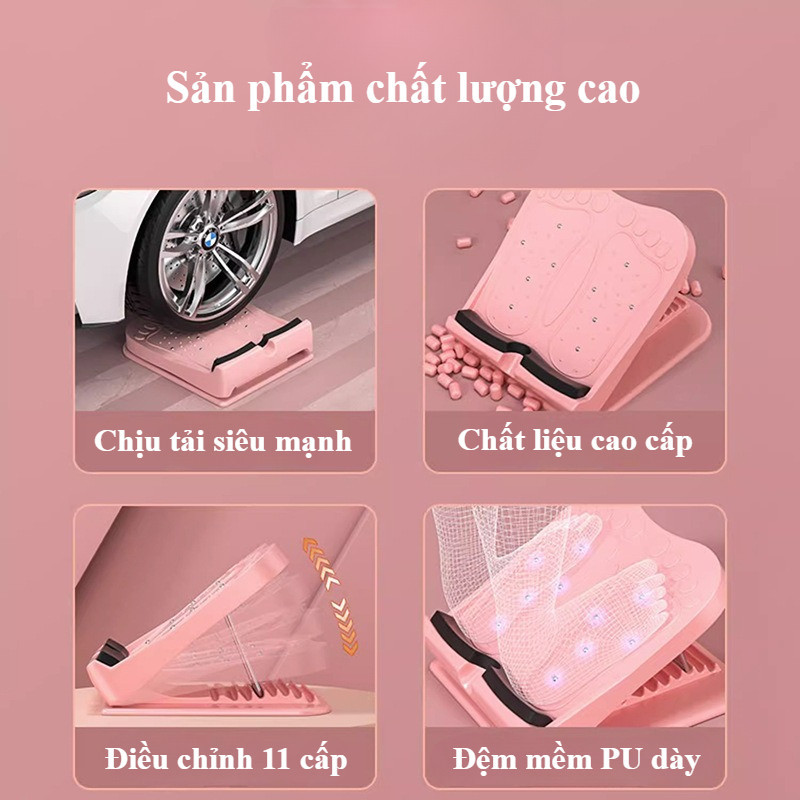 Bảng Nghiêng Tập Thon Chân 11 Cấp, Chống Trượt An Toàn, Hỗ Trợ Giãn Cơ & Massage, Đa Năng Yoga & Gym