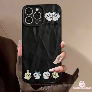 Ốp Lưng Cho IPhone 7Plus 15 12 14 11 16 17 13 Pro Max XR X XS Max 15 7 16 8 14 Plus SE Cặp Đôi Hoạt Hình Chii Kawa Sang Trọng Nếp Nhăn Không Đều Matte Soft Cover