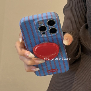 Ốp lưng iPhone 17ProMax 17Pro 17Air Apple iPhone Case Blue Red Sọc 16ProMax 16Pro 16 15ProMax 15Pro 14ProMax 13ProMax 16Plus 15Plus 14Plus 7 / 8Plus Giá đỡ bàn cầm điện thoại