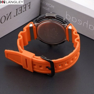 Dây đeo đồng hồ silicon TPU cho SGW-100 SGW-100-1V SGW-100-1VDF Dây đeo đồng hồ cao su bằng nhựa Vòng đeo tay cho nam Dây đeo đồng hồ thay thế thể thao chống nước