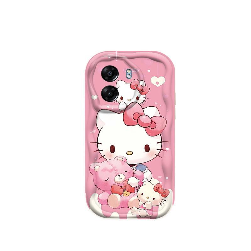 Ốp Silicon Hoạt Hình Cho OPPO A5X A6 Pro A6X 4G 5G 3D Thẩm Mỹ Mềm Ốp lưng TPU Kitty Sinh Viên Chống Sốc