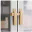 180 Độ Lộ Chốt Cửa Khóa Bu Lông Cửa Chống Trộm Khóa Cửa Chốt Phòng Tắm Cửa Gỗ Pin Hợp Kim Nhôm WL