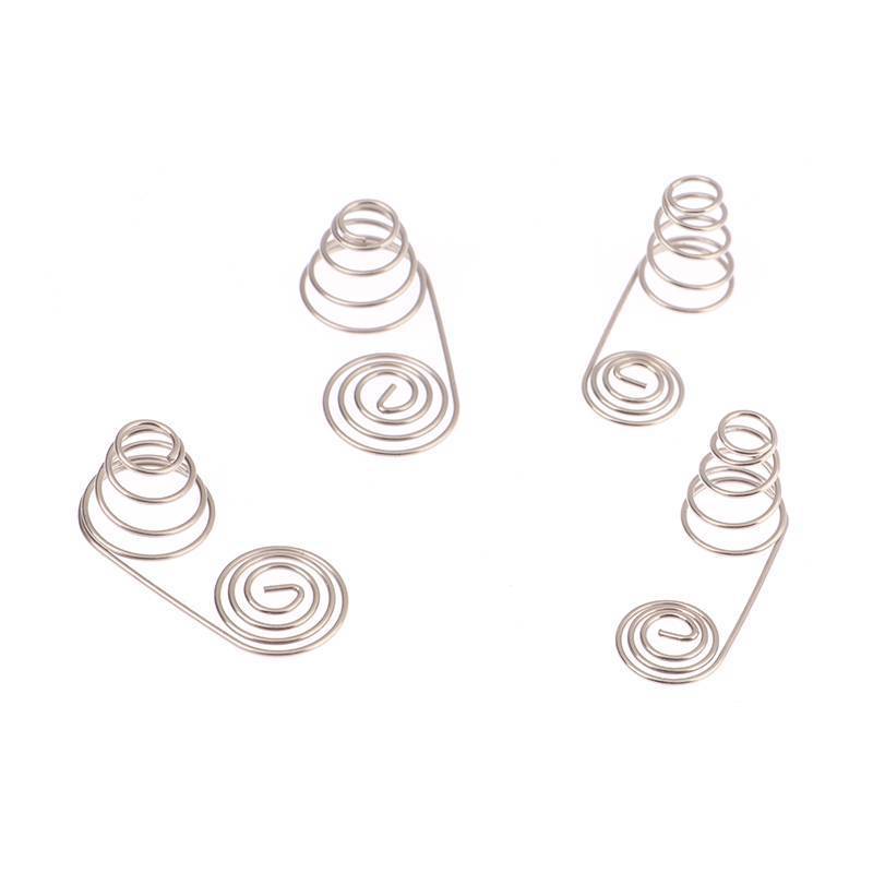 Alittlesetrtu Bộ 5 Tấm Tiếp Xúc Lò Xo Pin AA, Cuộn Dây Niken Tích Cực & Âm VN