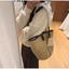 Túi đeo vai CQCJ, Túi Tote dệt tay dung tích lớn, Hợp thời trang với viền tương phản Ví mây Hobo có thể gập lại