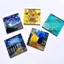 COTOFUL COTOFUL Phòng trưng bày nghệ thuật Hàng hóa Van Gogh Remembrance Light Shadow Dày Acrylic Đứng Gạch Mặt dây chuyền Quà tặng tự chế
