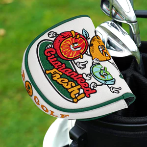 Golf Putter Bao Đôi Tai Khóa Thời Trang Hoạt Hình Dễ Thương Lông PU Sang Trọng Lót Từ Đóng Chống Trầy Xước