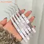 Nhíp lông mi giả FAVORITEGOODS, Nhíp cong chống tĩnh điện bằng thép không gỉ, Phim hoạt hình có độ chính xác cao Lông mi mở rộng Nhíp Nhãn dán cảnh thu nhỏ