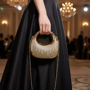BeautifulHomeA Túi xách dạ hội đính đá đa năng Acrylic Mini Clutch cho các sự kiện khác nhau VN