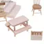SSVN Nhà Búp Bê Mô Phỏng Thu Nhỏ Bằng Gỗ Mini Một Mảnh Bàn Ghế Đồ Chơi Mô Hình Đồ Chơi Cho Nhà Búp Bê Phụ Kiện Trang Trí.