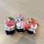 YT4 Mướp Sang Trọng Dễ Thương Sushi Cá Mập Mèo Sang Trọng Túi Quyến Rũ Hoạt Hình Mèo Con Mặt Dây Chuyền Ba Lô Trang Trí