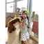 Áo thun ngắn tay in hình cổ chấm bi phong cách Hàn Quốc dành cho nữ Xuân Hè Phong cách mới thon gọn hơn