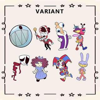 Digital Circus 1: High-Quality 5cm Acrylic Keychain - Double-Sided Print - BUBBLE