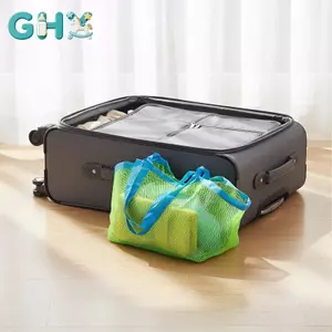 GHX Dung Tích Lớn Túi Bảo Quản Di Động Có Thể Gập Lại Lưới 1 Trẻ Em Đi Biển Đồ Chơi Tổ Chức Cho Cát Đào Dụng Cụ Du Lịch VN