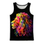 Graffiti 3D Tank Top Nam, Áo Vest đường phố bóng rổ mùa hè khô nhanh thoáng khí Áo thun thể thao không tay mềm mại thoáng khí
